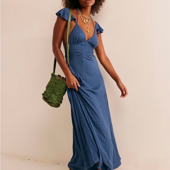 Free People Dresses & Skirts - 💙NWT💙 Free People Louisa Maxi Dress, Size M